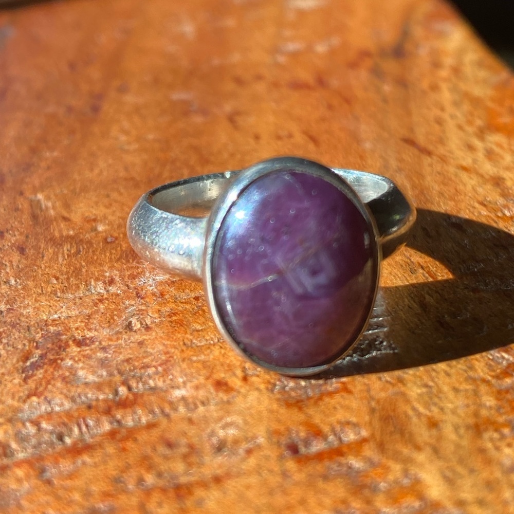 Amethyst Silver Ring - image 1